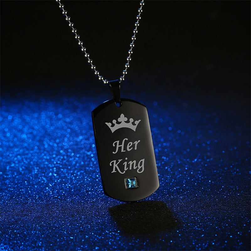 Her King & His Queen Couple Necklaces