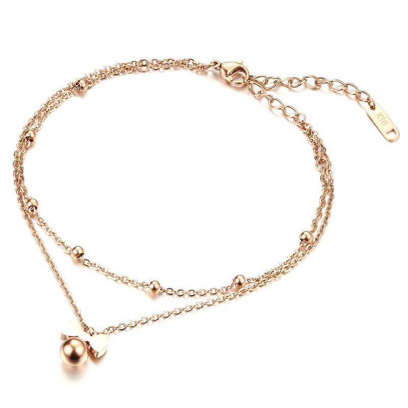 Lokaer New Delicate Bowknot Anklets