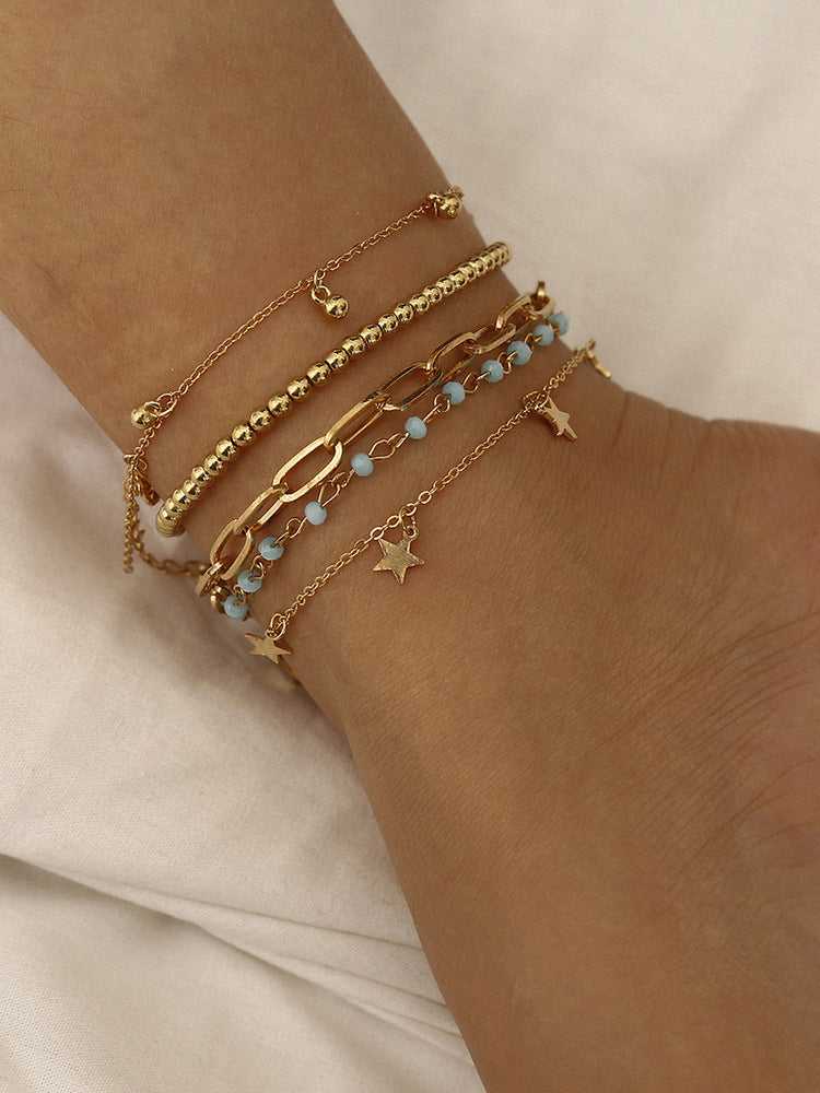 Hollow Multi-Layer Foot Ornaments Anklets