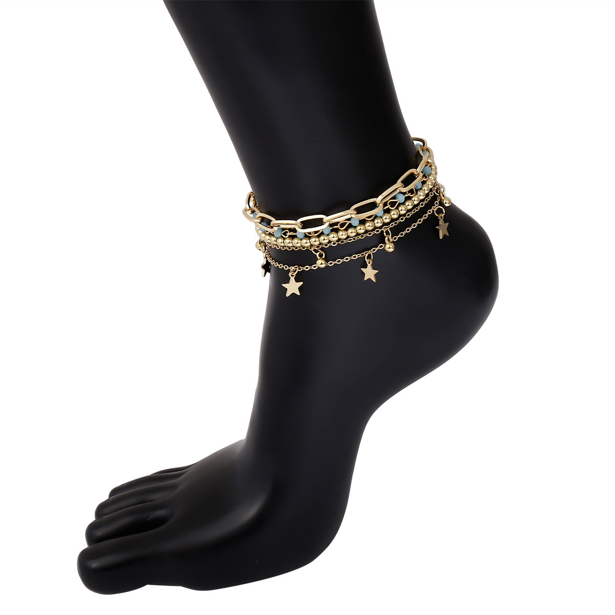 Hollow Multi-Layer Foot Ornaments Anklets