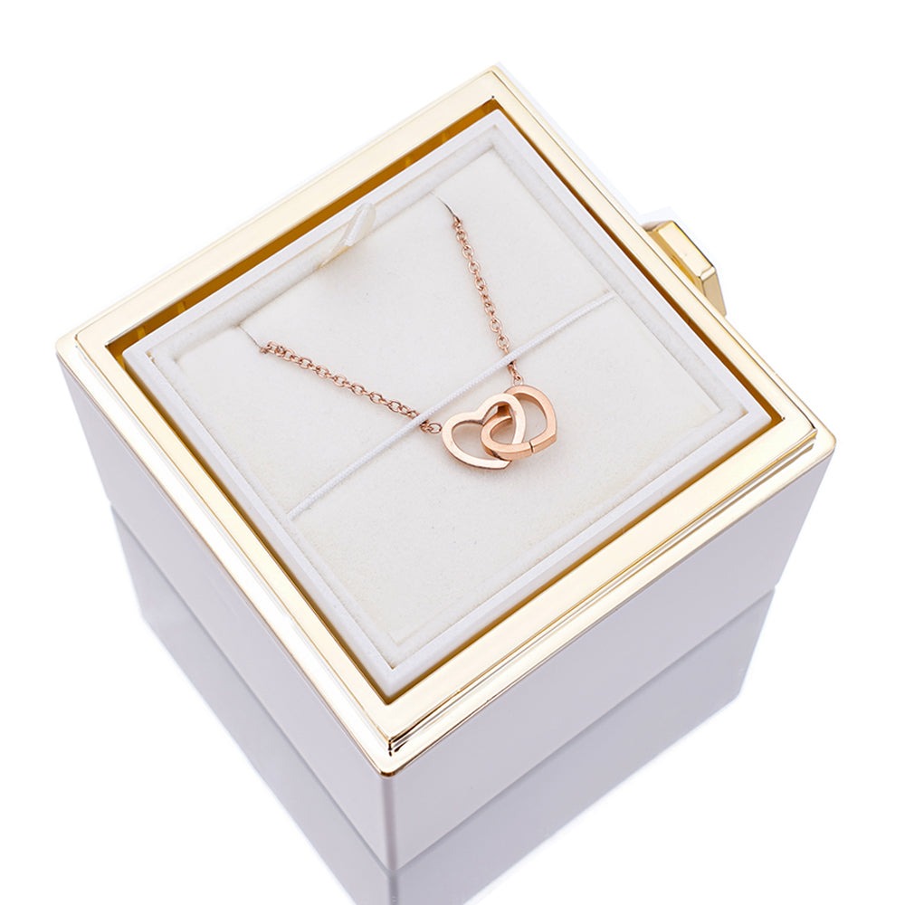 ETERNAL ROSE HEART NECKLACE + FREE Gift