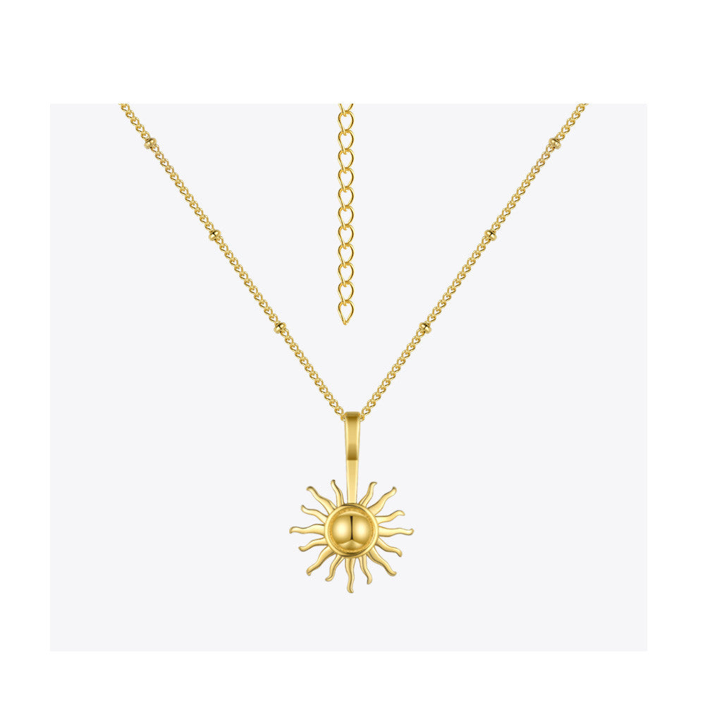 Sun-Rays Pendant Necklace